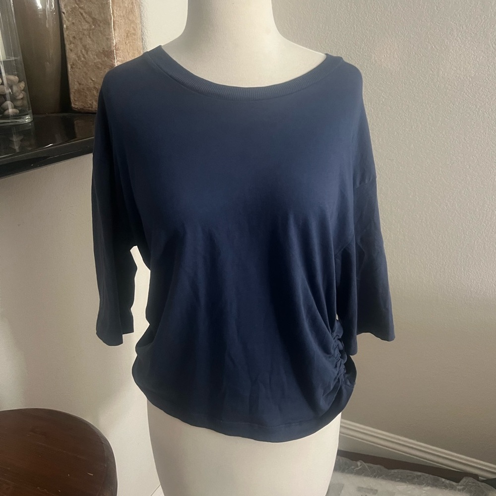 LA made ruched 3/4 long sleeve